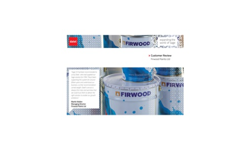 Espansione del mondo di Sage: Revisione del cliente Firwood Paints Ltd